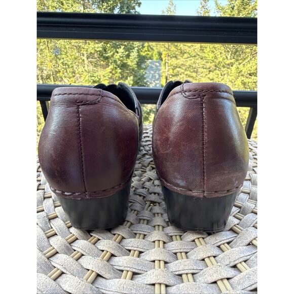 Dansko clogs leather upper button and strap detail Dark Brown size 40 - Picture 11 of 16